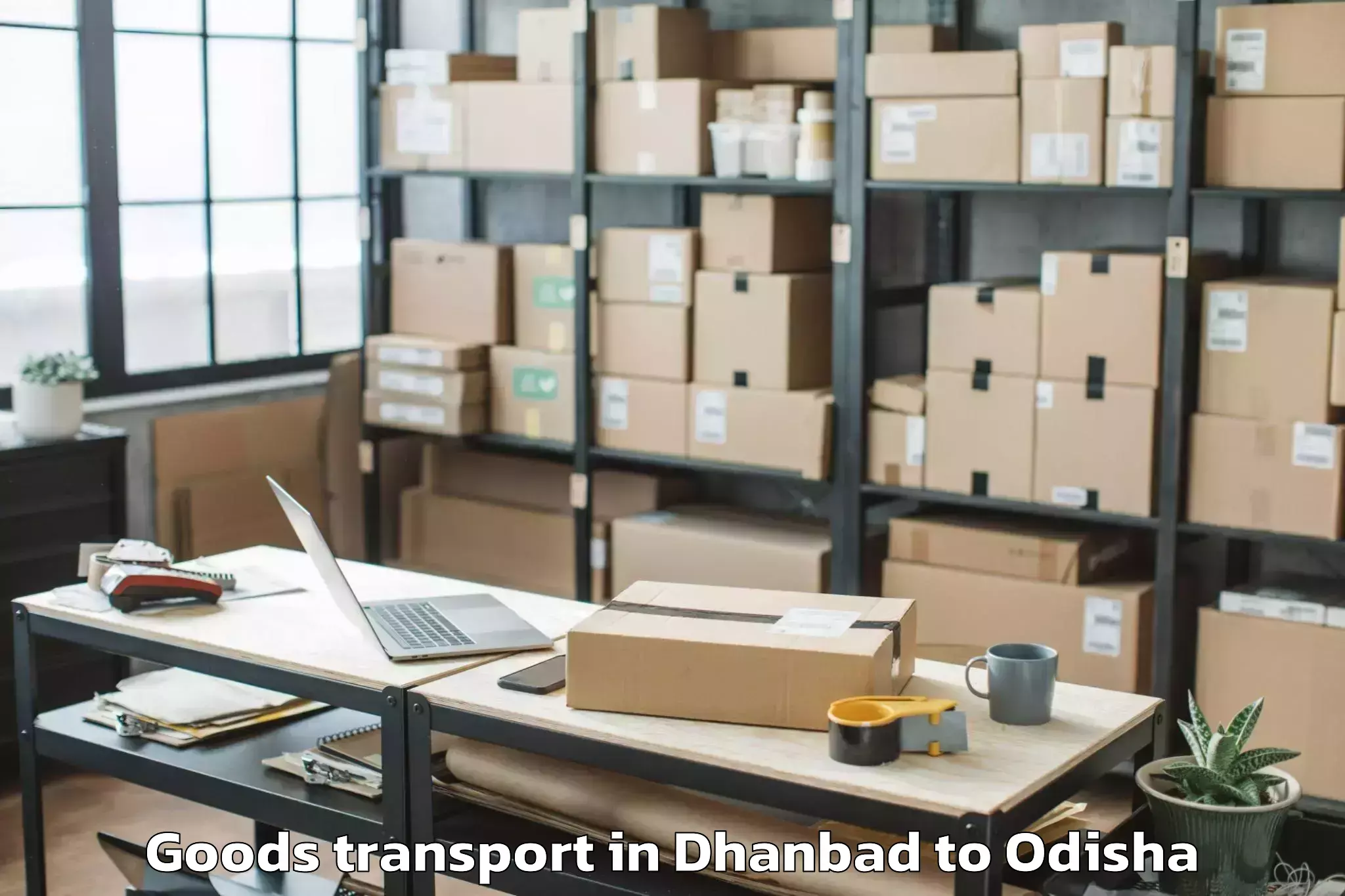 Easy Dhanbad to Koraput Town Goods Transport Booking